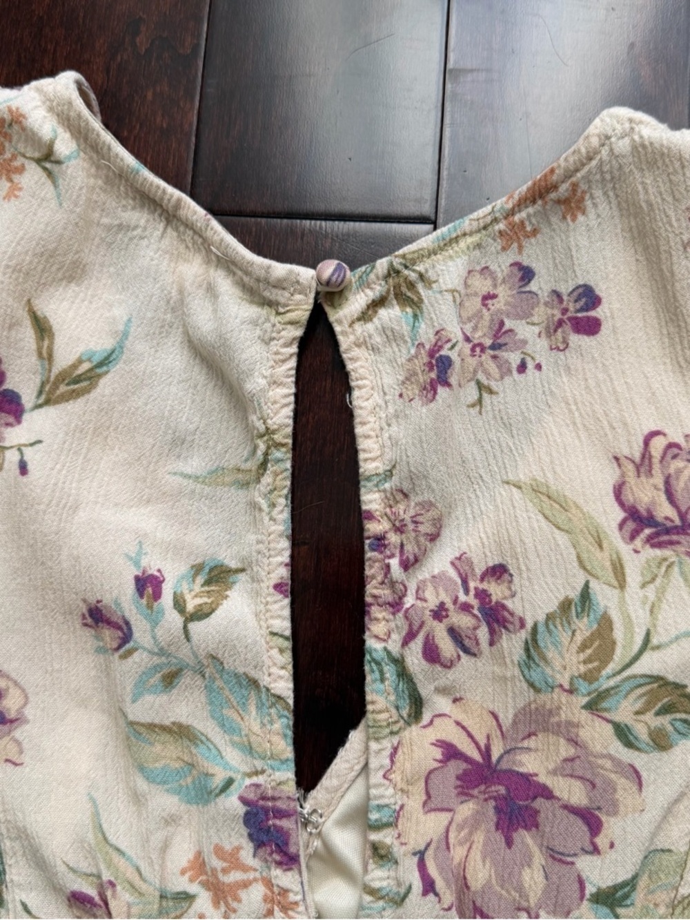 American Eagle Women's Romper Floral, Size XS CottageCore Soft Prairie Romantic - Picture 7 of 9